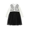 B.Duck Kids' Girls' Winter Princess Mesh Sweater Dress