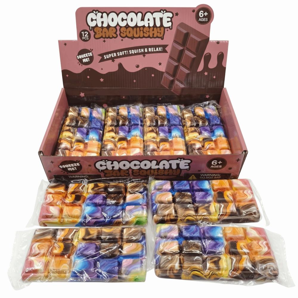 Slow Resbound Chocolate Squishy Toy Chocolate Block Shape Fingertip Toy  Sensory
