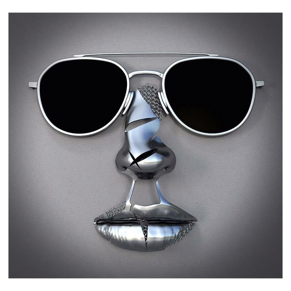 Metal Figure Statue Art Poster High Definition Printing Canvas Painting Prints Couple Sculpture Living Room Home Decor Picture