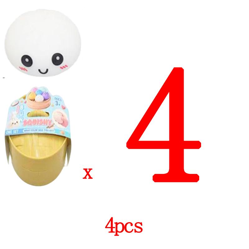 Steamed Stuff Bun Anti-Stress Ball Fidgets Durable Toy Dumpling Squishies Soft Slowing Rebound Foam Durable Toy Ultra-Soft Decompression