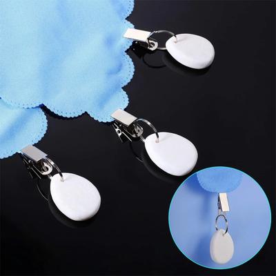 4PCS With Metal Clips Marble Tablecloth Clip Decorative Tablecloth Pendant Tablecloth Drop  Wedding