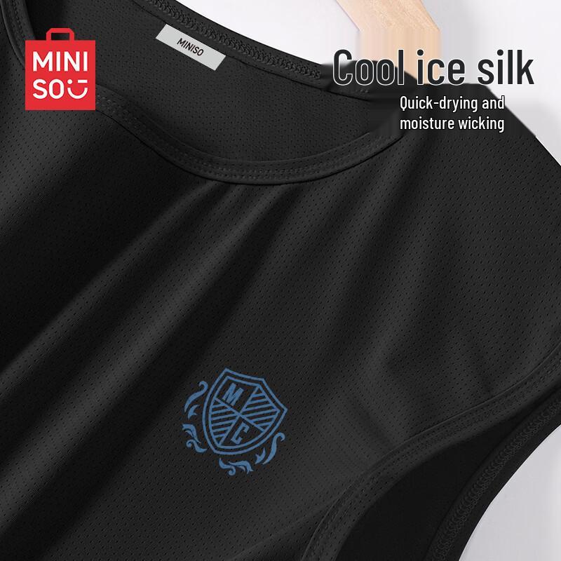 MINISO Men s Ice Silk Quick-Dry Breathable Tank Top M