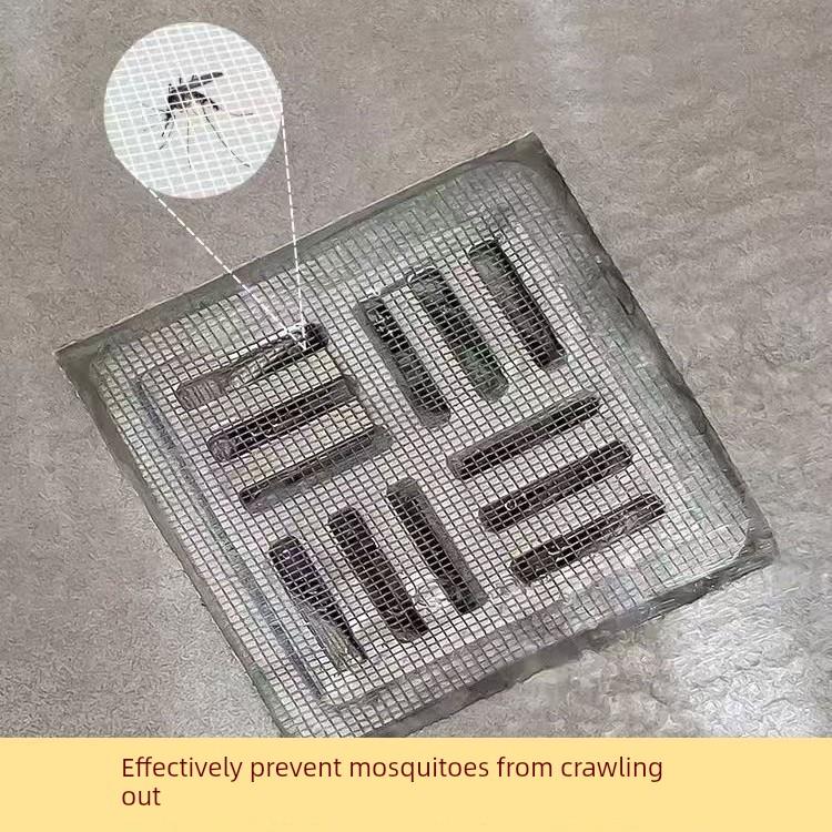 Hair Catcher for Bathroom, Adhesive Anti-Insect Hair Filter for Washroom, Kitchen Hair Net, Disposable Drain Cover