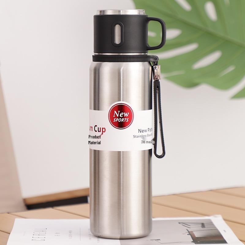 316 Stainless Steel Large-Capacity Insulated Travel Mug for Tea with Separation Feature