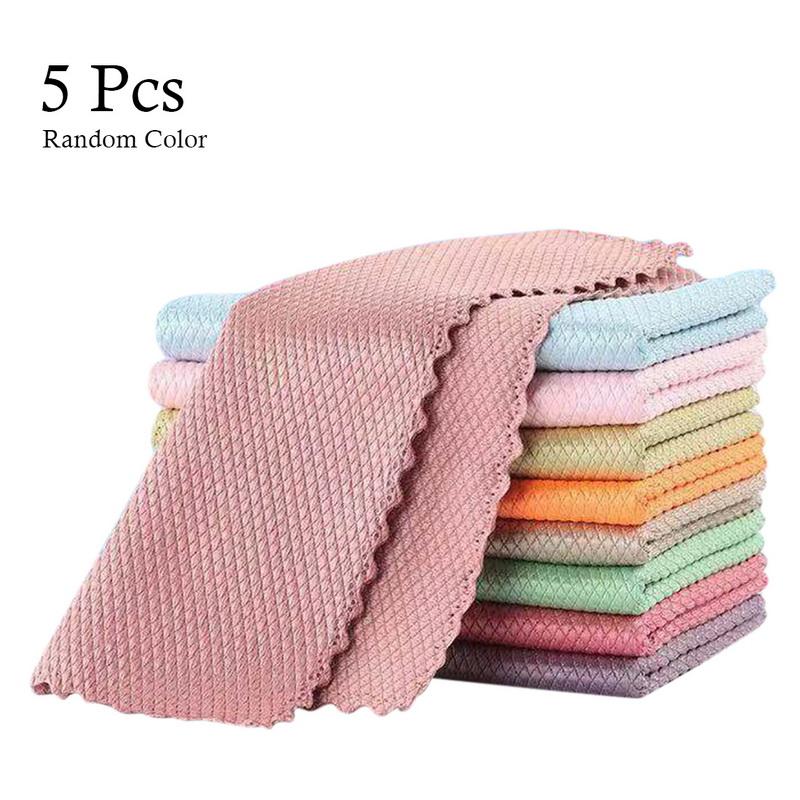 5/10pcs Special Fish Scale Wipes For Glass Cleaning Housework Cleaning Cloth