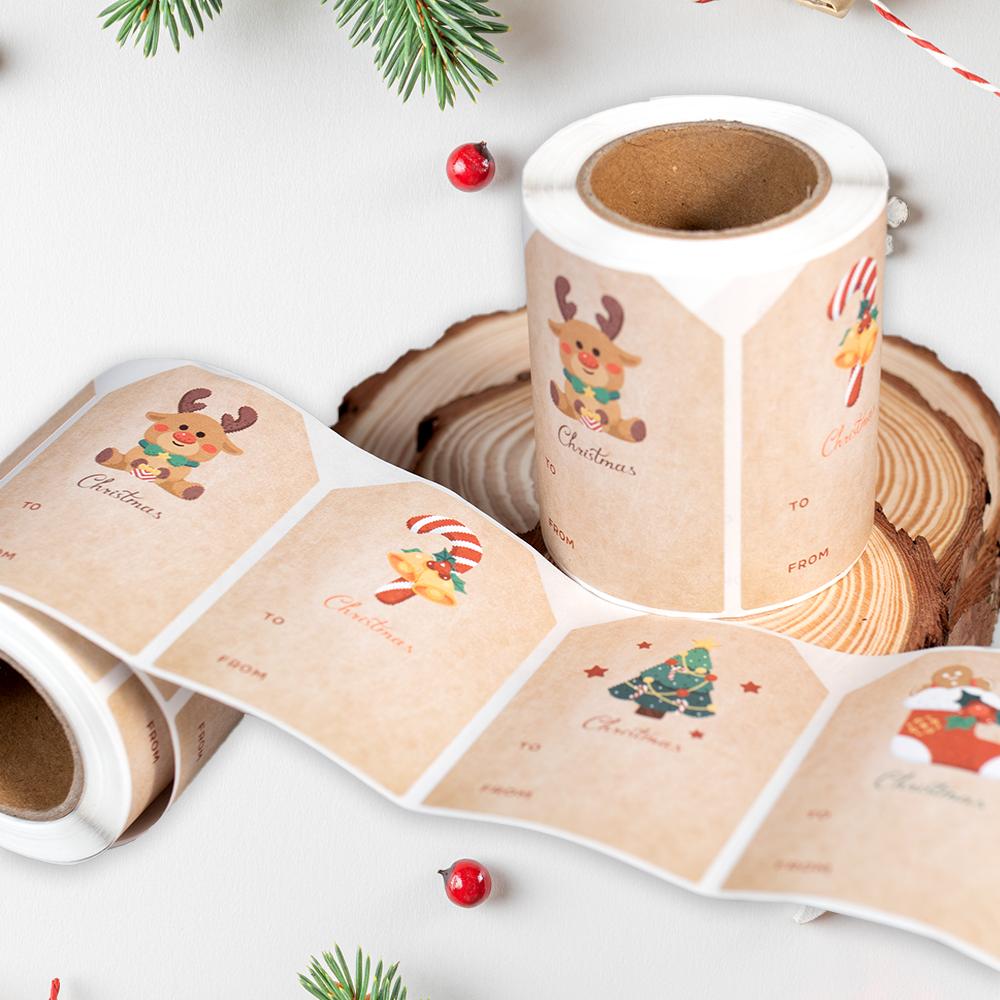 Roll/210pcs Vintage Birthday Stickers 2x3in Happy Birthday Stickers, Gift Wrap Labels, Christmas Labels, Sticker Labels