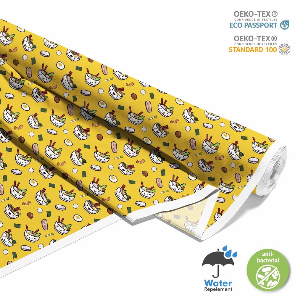 Outdoor Decorative Fabrics Oxford - Japanese Food Motif