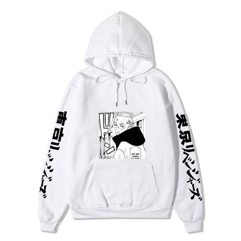 Tokyo Revengers Izana Kurokawa Unisex Fleece Hoodie Autumn Winter Anime Print Long Sleeve Casual Pullover Sweatshirt