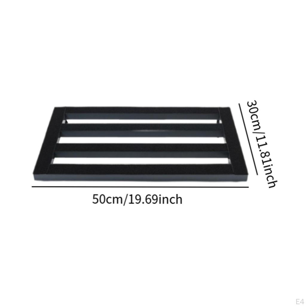 Aluminum Alloy Pedal Board for Guitar Effects, Non-Slip Design Bass Instruments