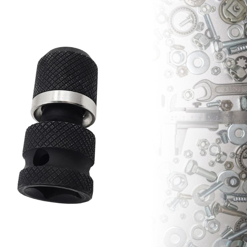 Quick Release 1/2-Inch Square Drive To 1/4-Inch Hex Female Socket Adapter Converter Chuck Adapter for Impact and Ratchet