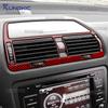 Real Soft Carbon Fiber Middle Dashboard Vent Trim For Skoda Octavia 1z3 1z5 A5 2005 2006 2007 2008 2009 2010 2011 2012 2013