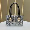 Sparkling Evening Bag for Women, Luxury Rhinestone Wedding Clutch Purse, Large Capacity Shoulder Bag for Prom Party