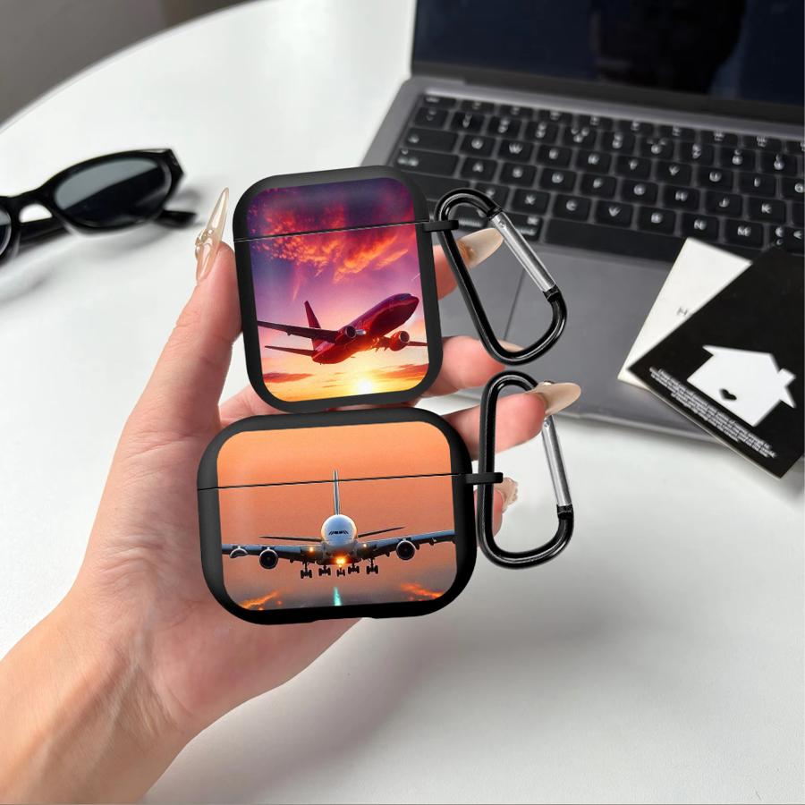 Earphone Cases Cover Case For Airpods 4 Pro2 3 Pro3 1 2 Pro Aircraft Fly Smoothly