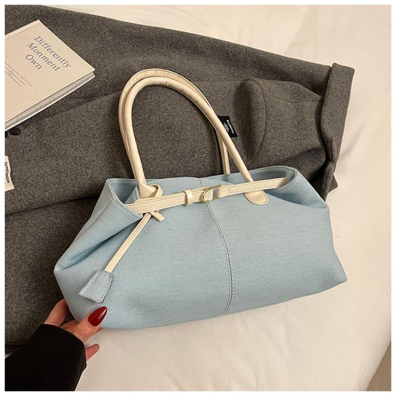 Denim Bag Women's New Casual Versatile Fashion Popular Shoulder Bag Large Capacity Commuter Tote Bag