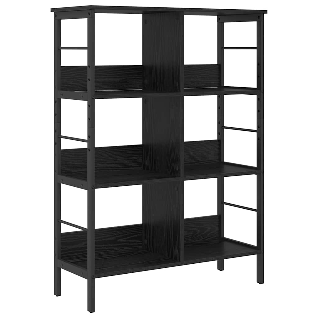 Bookshelf Black Oak Look 82 X 32 X 112 Cm Engineered Wood