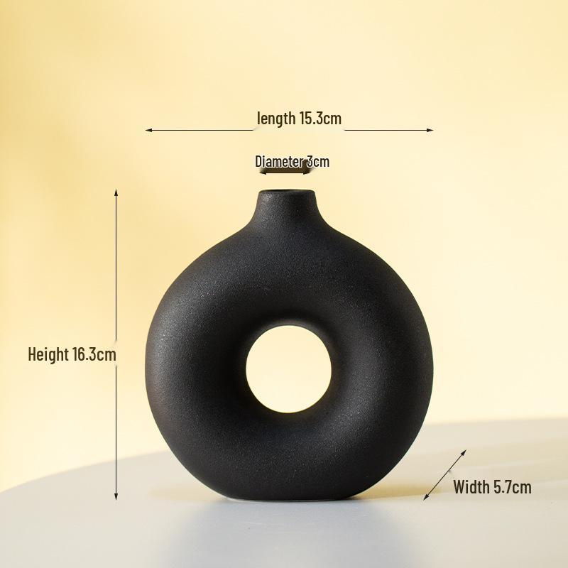 

Nordic Modern Unglazed Ceramic Vase for Creative Flower Arrangements and Home Decor