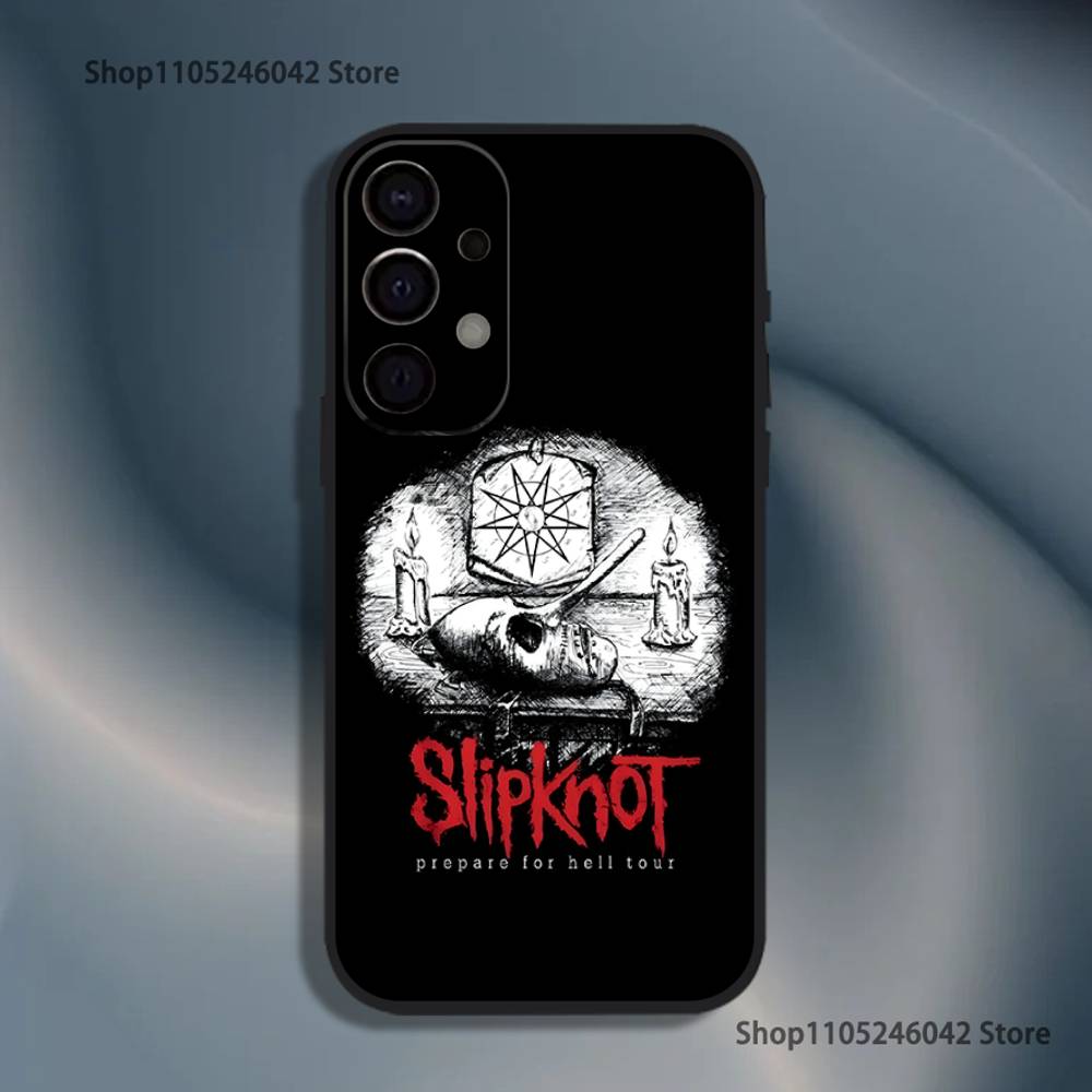 Band S-SlipknotS Psychosocial Phone Case For Samsung S25,S24,S21,S22,S23,S30,Ultra,S20,Plus,Fe,Lite,5G Black Cover