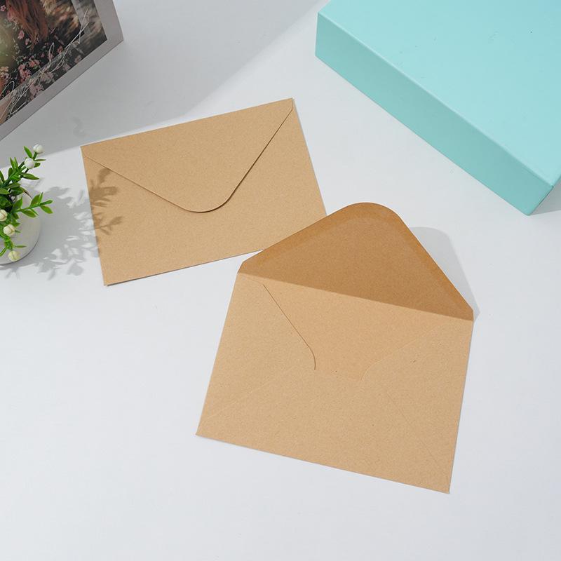 Retro Kraft Paper Greeting Card & Invitation Envelope Storage Bag
