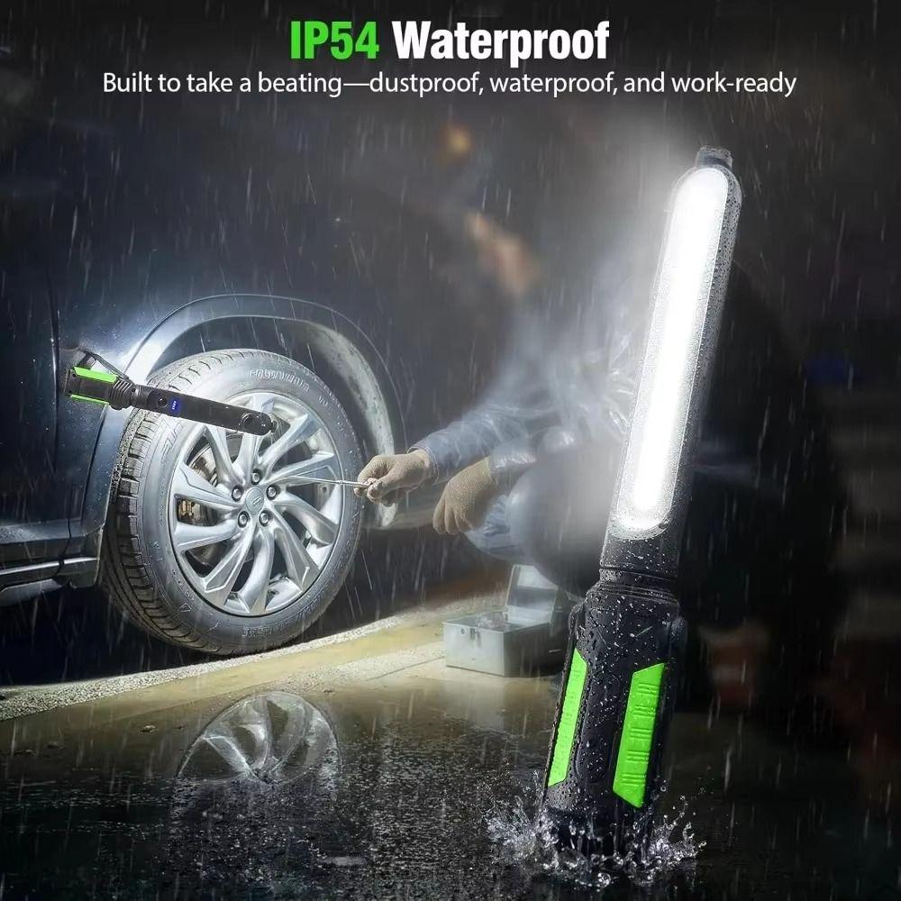 2400LM LED Mechanic LED Work Light Magnetic Base COB Charging Light  Multifunctional Work