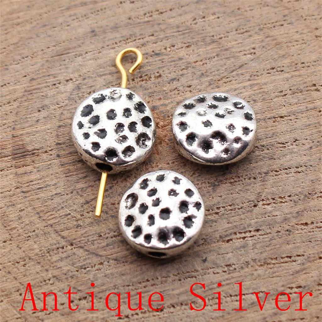 Charms Piatto Torsione Foro Grande Perline Sfuse Per Braccialetto Collana Gioielli Fabbricazione Componenti