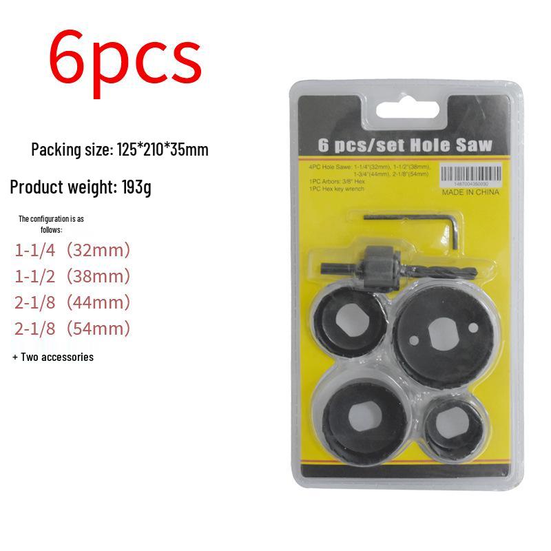 Woodworking Hole Saw Set for Drilling Gypsum Board and Plastic