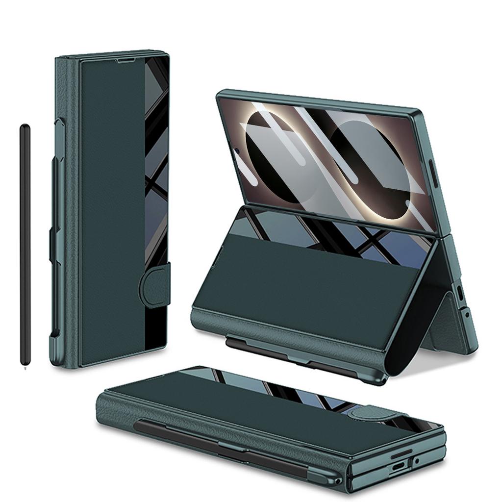 Samsung ZFold8Ultra Folding Screen Mobile Phone Case Pen Slot, Flip Cover Leather Case Magnetic Suction Leather Case, and Film Integrated.