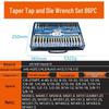 Metric & Imperial Tap and Die Set with Hand Reamer & Tap Holder – Comprehensive Threading Tool Kit.