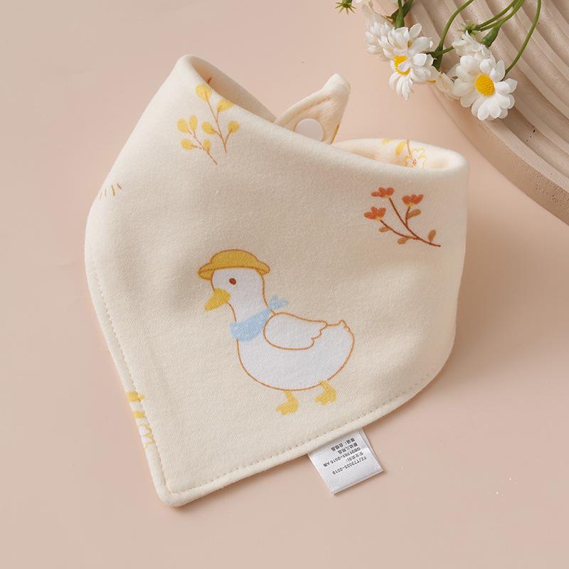 Super Soft Cotton Infant Bib & Neck Warmer - Anti-Spit Up, Autumn/Winter Triangle Scarf