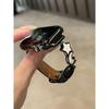 Newest leather loop For Apple Watch band women 11/10/9/8/7/6/5/4/3/2/1 SE 38mm 40mm 41mm 42mm 44mm 45mm 46mm 49mm Strap