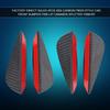4PCS Carbon Fiber Finish Bumper Lip Spoiler ABS Front Bumper Fins Front Bumper Canards  Auto Shop
