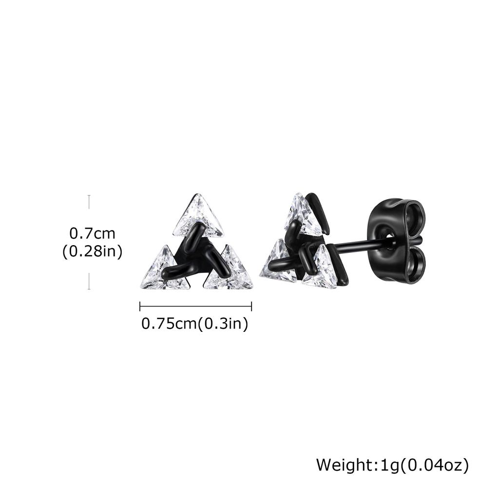 Multi Style Fashion Stainless Steel Hoop Earrings, Vintage Sword Star Geometric Pendant Men's Earrings, Hip Hop Piercing Jewelry