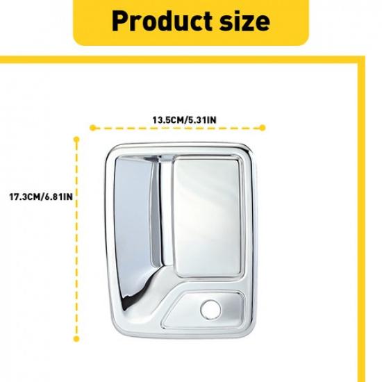 For 99-14 2015 2016 FORD F250-F550 Crew Cab CHROME Door Handle COVERS W/O PSKH