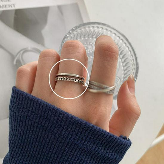 Women's Silver-Plated Retro Korean Style Index Finger Ring