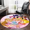 1pc Winx Club  Carpet, Round Rug, Comfortable, Suitable for Entryways, Living Rooms, Office, And Bedrooms, Christmas Decoration