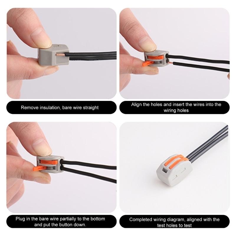 Splicing Connector Assortment Wire   Splices Connector Set Quick Connect Wire Terminals Set Electrical Connector Blocks Set
