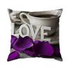 1Pc Purple Rose Pillow Cover For Home Living Room Bedroom Sofa Office Decorative Pillowcase Soft Throw Pillows 45X45Cm