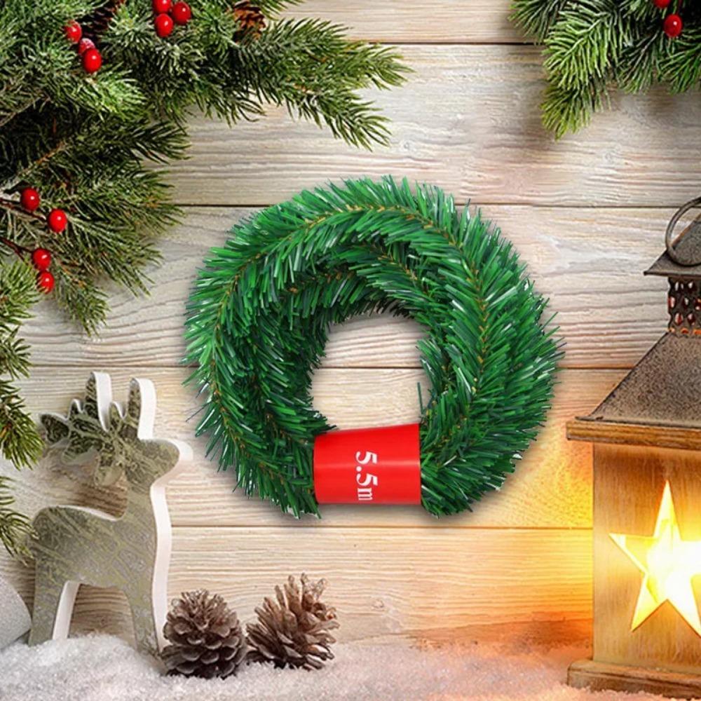 Christmas Rattan Garland Artificial Pine Needle PVC Garland  Wedding Party Decoration Supplies Christmas Decoration Supplies