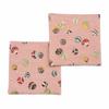 Japanese Modern Coaster Set 2 Made Japan Vibrant Patterns Inspired Kimono Obi Approximately 1010cm Temari