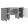 Desk in Grey Sonoma Particleboard 142.5 x 50 x 75 cm