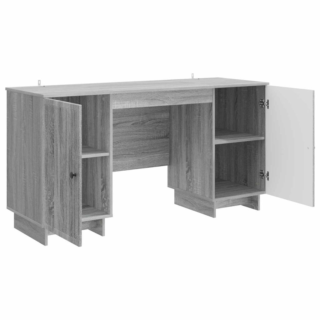 Desk in Grey Sonoma Particleboard 142.5 x 50 x 75 cm