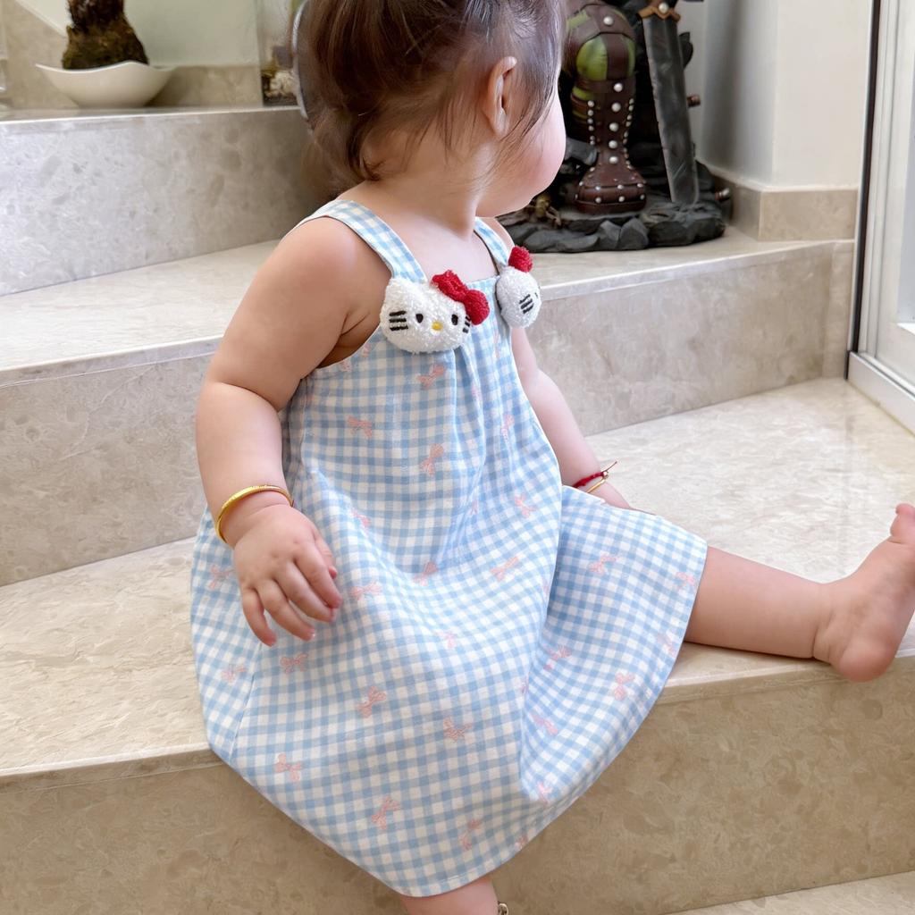 Baby Girl Summer Cartoon Princess Dress Infant Breathable Sleeveless Sundress Cute Toddler Clothes