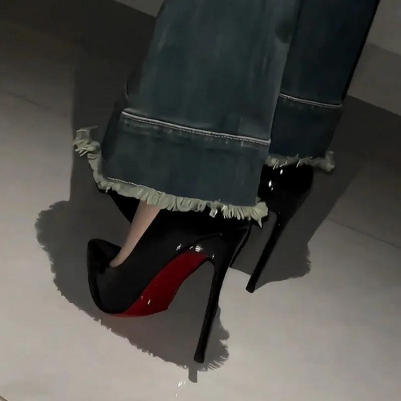 

Women s High Heels 2024 New Rhinestone Red High Heels Large Size Women s Wedding Shoes Pointed Toe Women s High Heels Zapatos 38