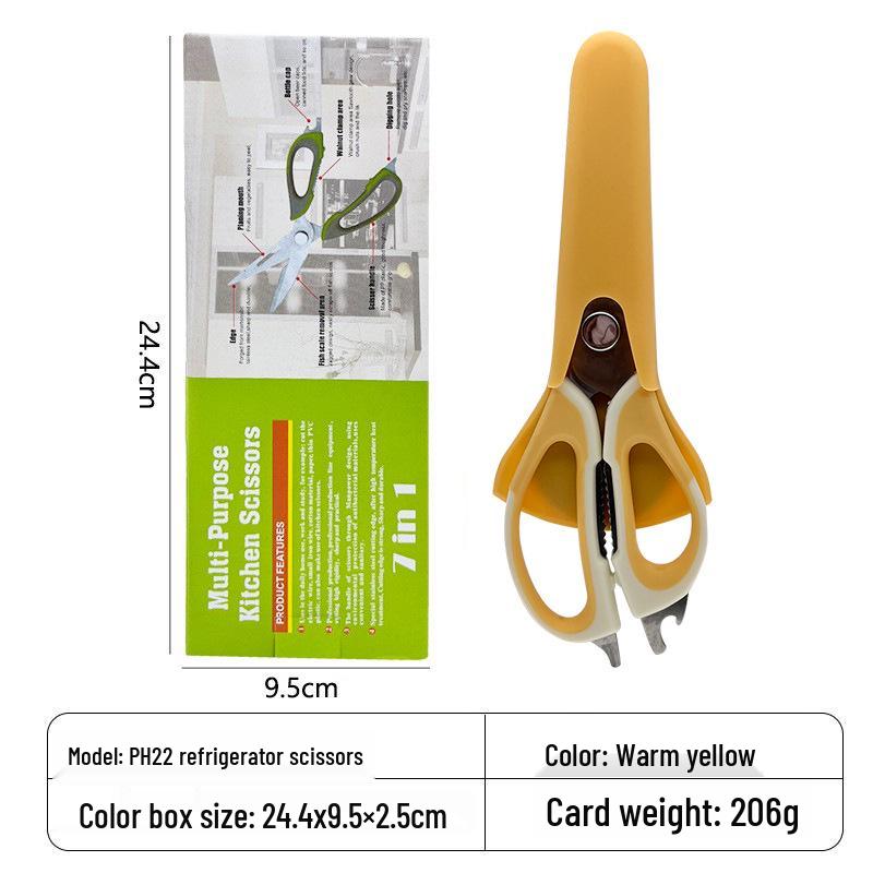 Multifunctional Stainless Steel Kitchen Scissors for Cutting Chicken Bones, Food Prep & More