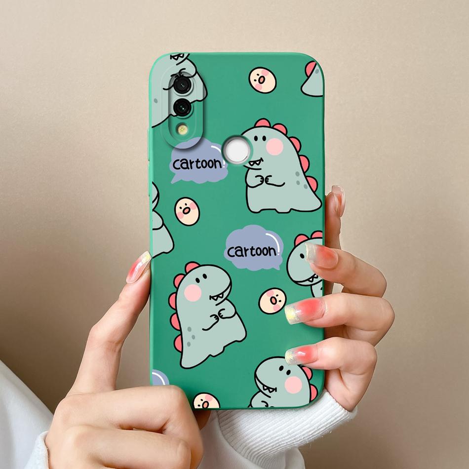 Case Cover For Redmi 7 Cartoon Soft Smooth Liquid Silicone Full Protection Anti Choc Phone Cover For Xiaomi Redmi7 Bumper Fundas