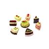 8Pcs/Set Chocolate Cocoa Cakes Miniature Food Models Dollhouse Accessories Doll Creative Decoration Crafts Miniatures Figurines