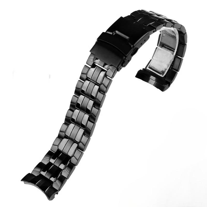 22mm nerezový řemínek Pro Casio EF-550 Řada EDIFICE EF-550D/PB EF-523 5147 Vodotěsný silikonový gumový řemínek na hodinky Náramek