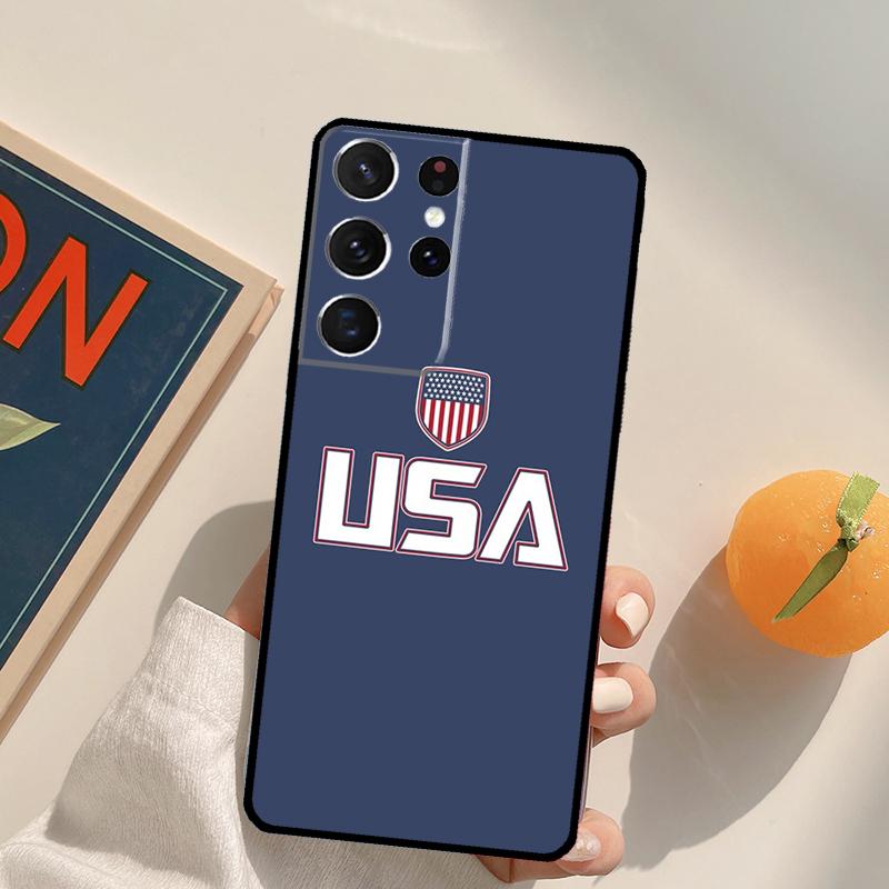 America USA Flag Phone Case For Samsung Galaxy S26 S25 S20 S21 S22 S23 S24 Ultra S10 Plus S25 FE Back Cover