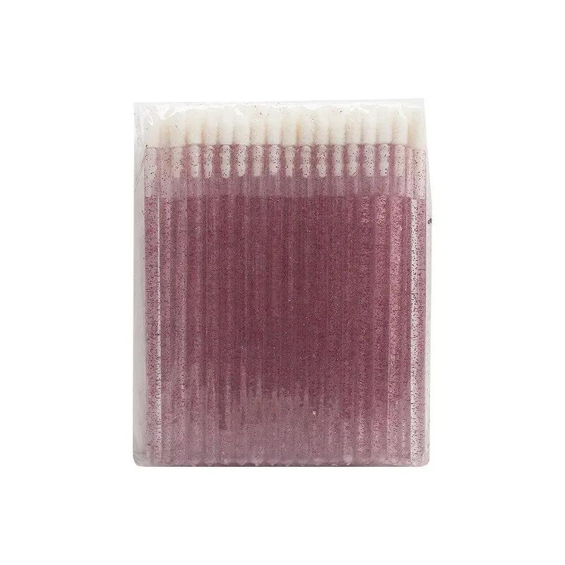 50 Pcs Disposable Lip Brush Crystal Eyelash Extension Mascara Applicator Lipstick Wands Set Women MakeUp Brushes Tools
