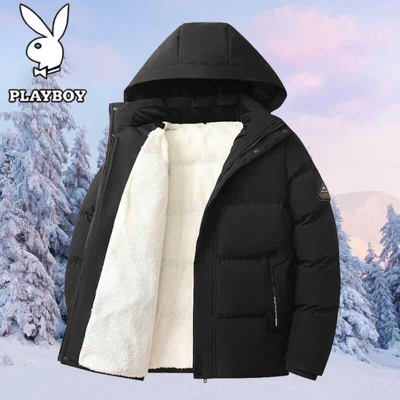 

PLAYBOY Men s Hooded Winter Cotton Jacket M
