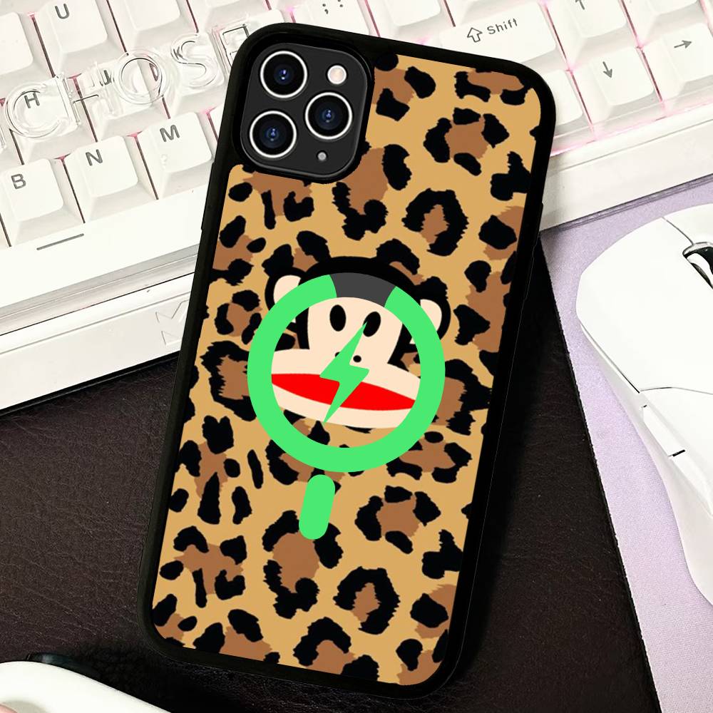 

Classic Fashion Logo P-Paul F-Frank Phone Case For IPhone 13 14 15 11 12 16 17 Pro Max Plus For Magsafe Magnetic Shell iPhone 14 pro